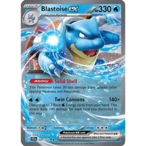 Blastoise ex (30) Double Rare Holofoil - Single