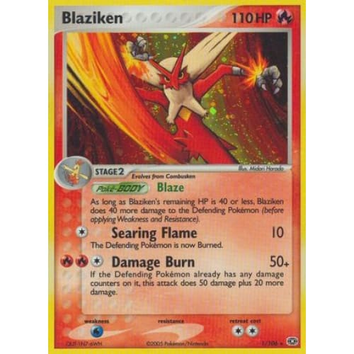 Blaziken (001/106) Holo Rare Holofoil - Single
