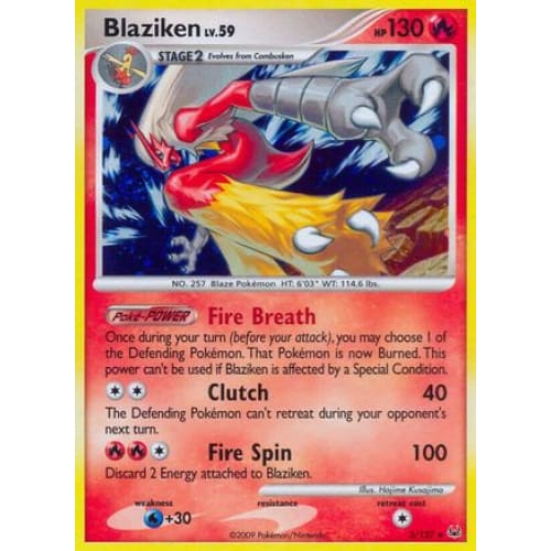 Blaziken (003/127) Holo Rare Holofoil - Single