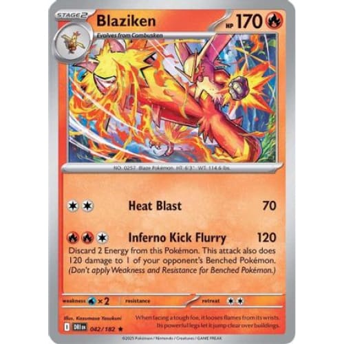 Blaziken - 042/182 (42) Rare Classic Reverse Holofoil