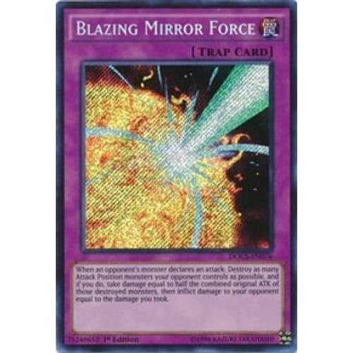 Blazing Mirror Force (DOCS-EN076) Secret Rare 1st Edition