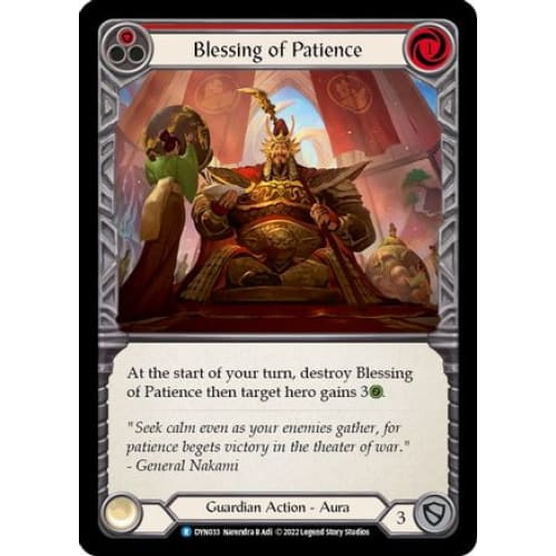 Blessing of Patience (Red) (DYNASTY) Rainbow Foil - Single