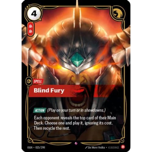 Blind Fury (025/298) - Origins Foil - Single