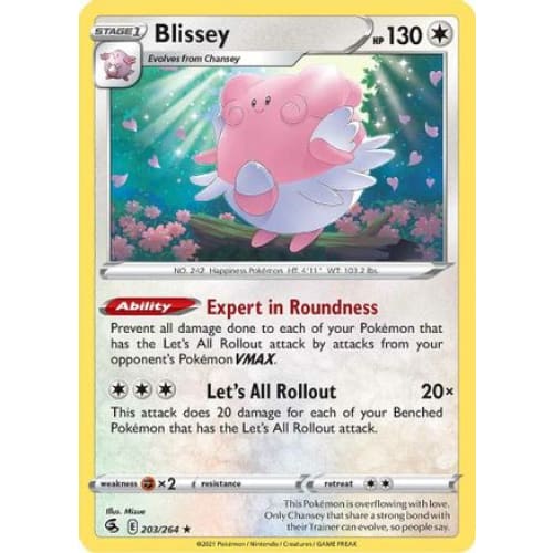Blissey (203/264) Rare Classic - Single