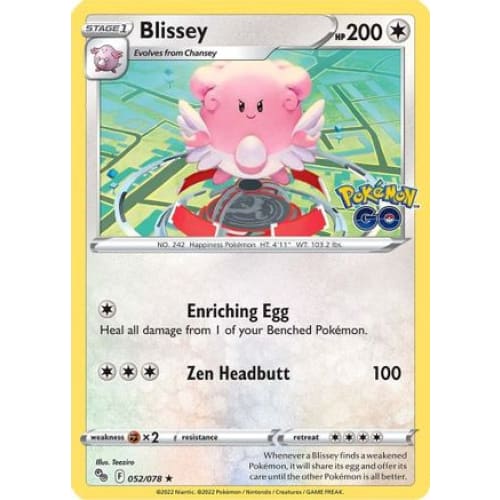 Blissey (52) Holo Rare Reverse Holofoil - Single