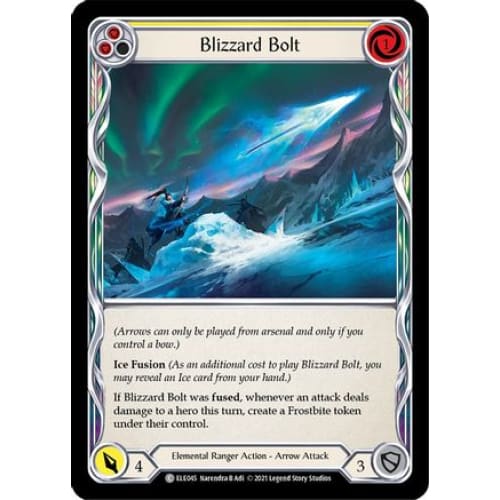 Blizzard Bolt (Yellow) (TALES OF ARIA) 1st Edition Rainbow