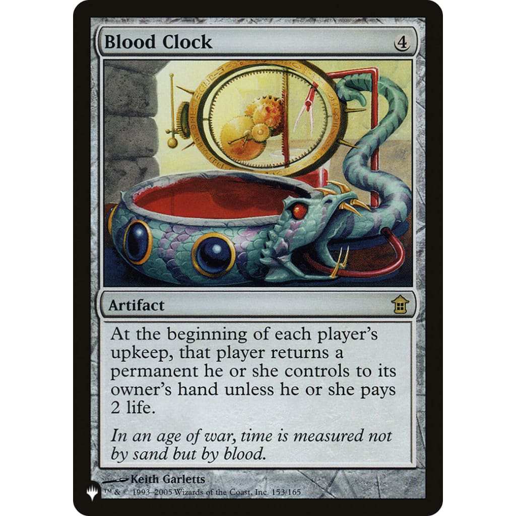Blood Clock (PLST-SOK-153) - Single
