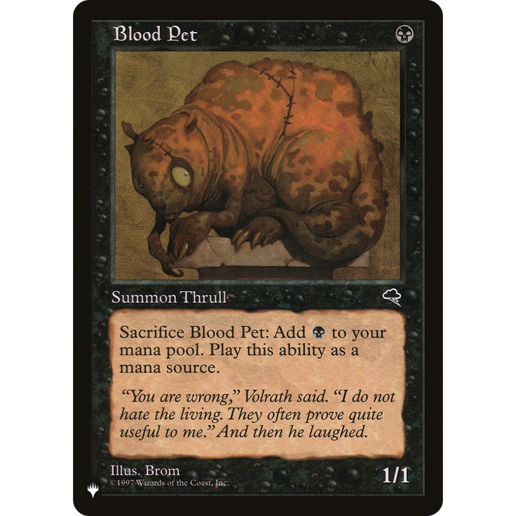 Blood Pet (PLST-TMP-109) - Single