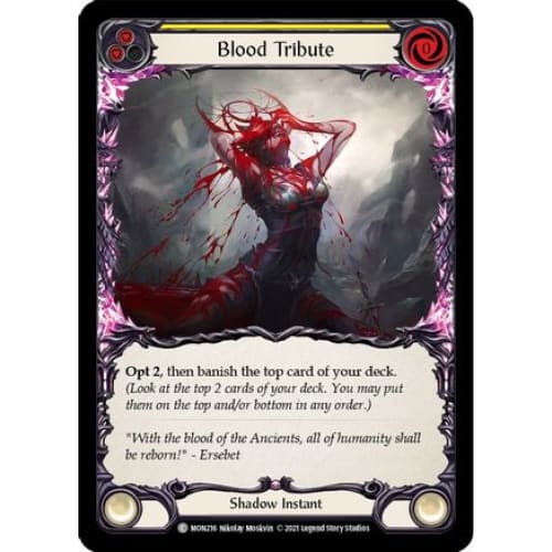 Blood Tribute (Yellow) (MONARCH) Unlimited Edition - Single