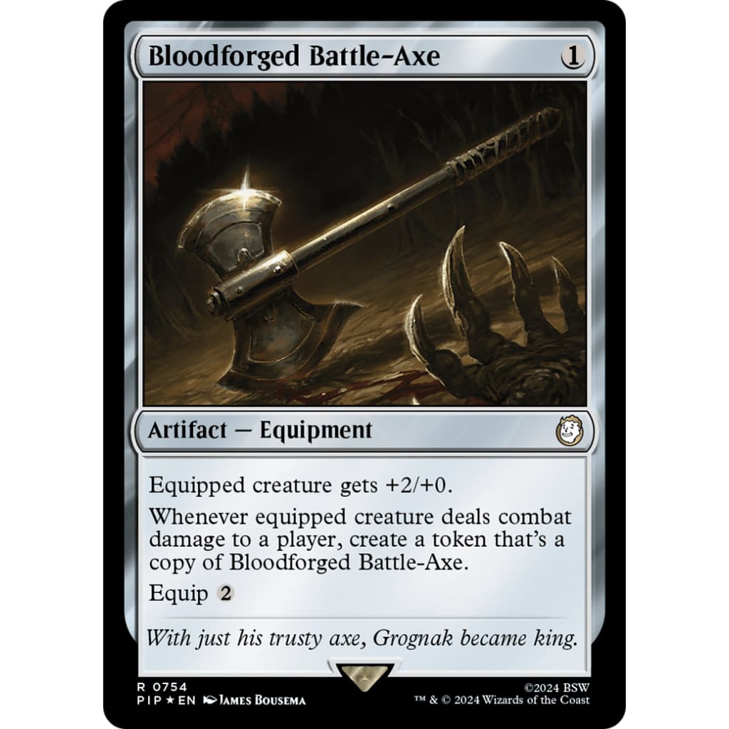 Bloodforged Battle-Axe (PIP-754) Foil - Single