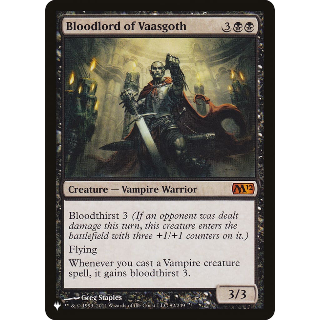 Bloodlord of Vaasgoth (PLST-M12-82) - Single