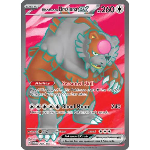 Bloodmoon Ursaluna ex (202) Ultra Rare Holofoil - Single