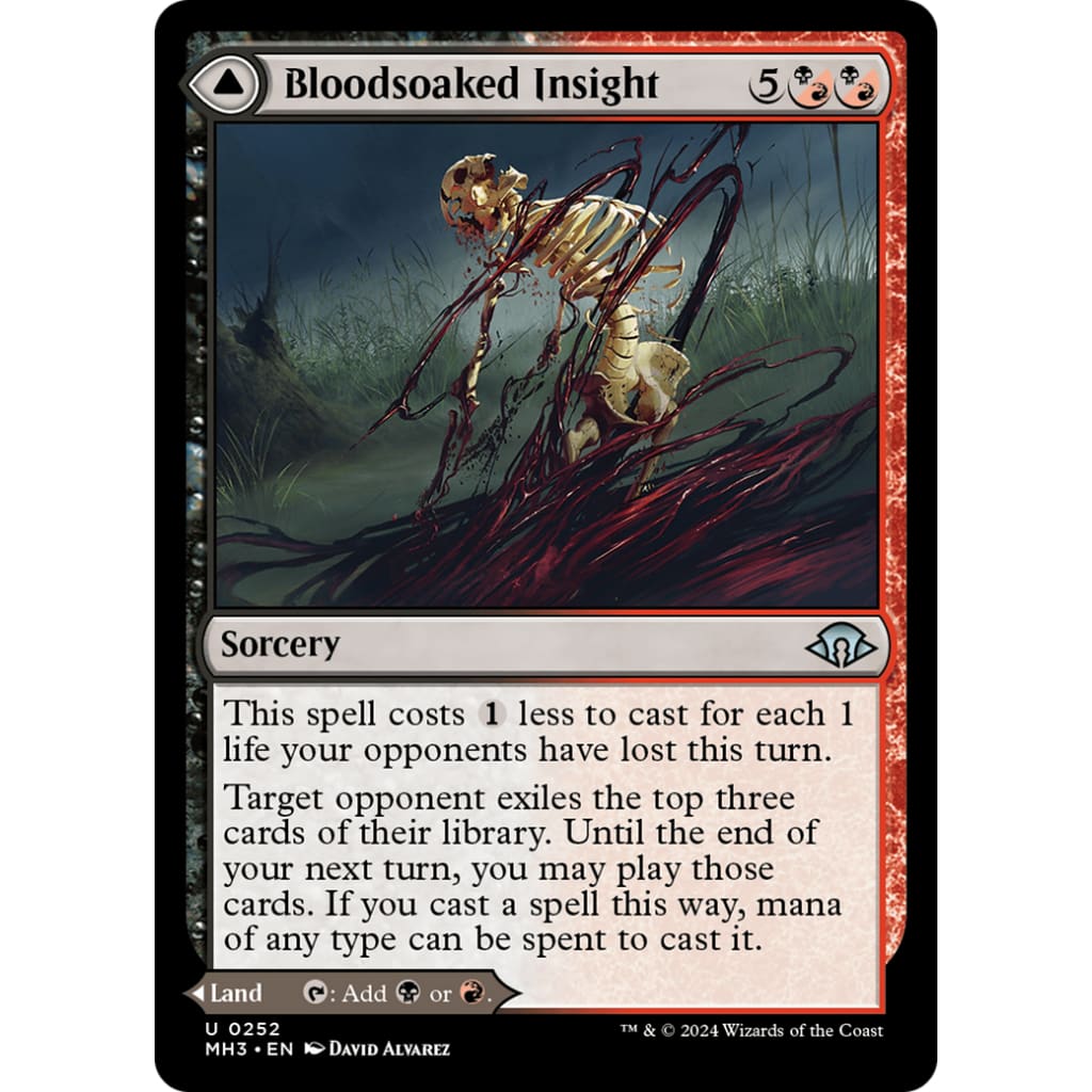 Bloodsoaked Insight // Sanguine Morass (MH3-252) Foil