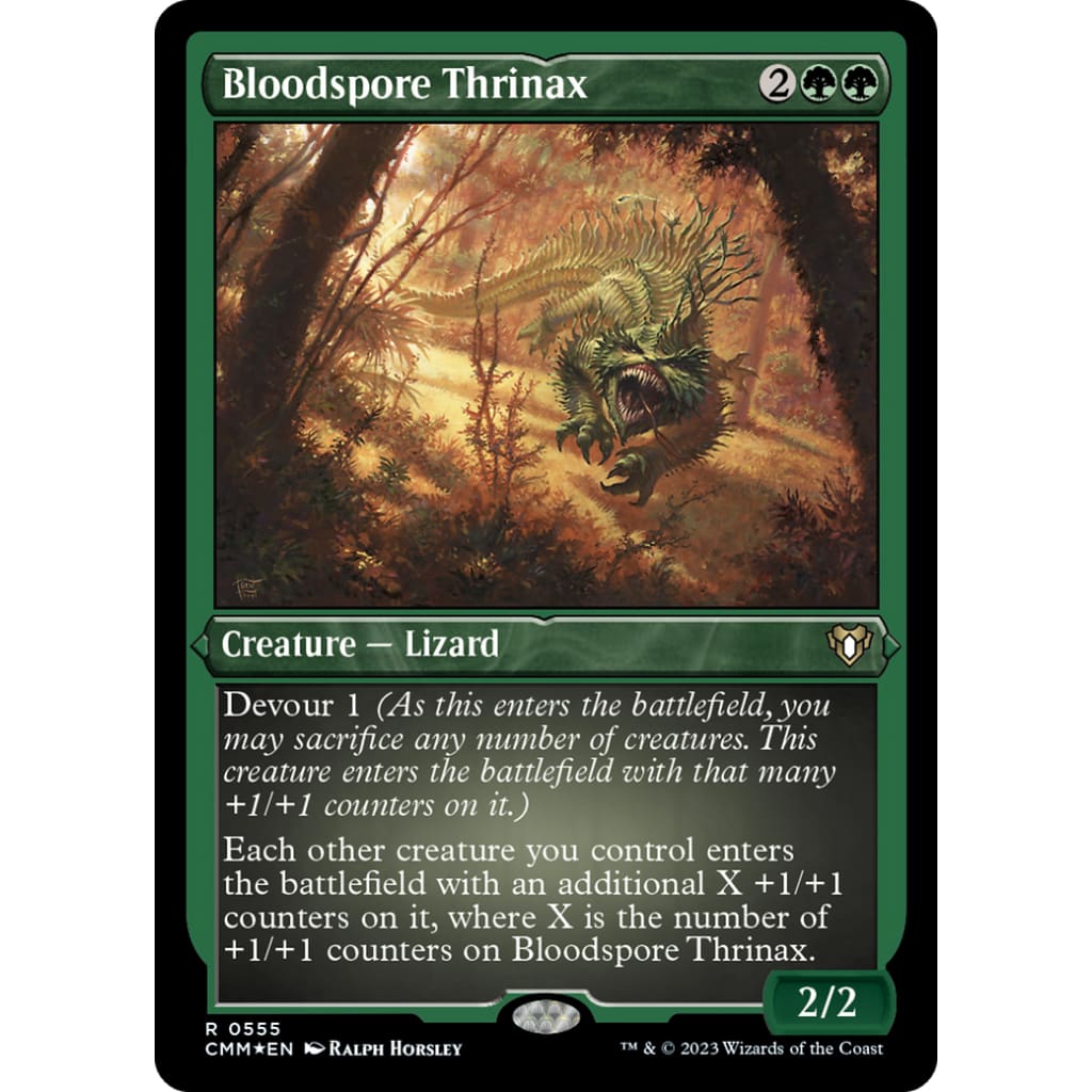 Bloodspore Thrinax (CMM-555) Etched Foil - Single