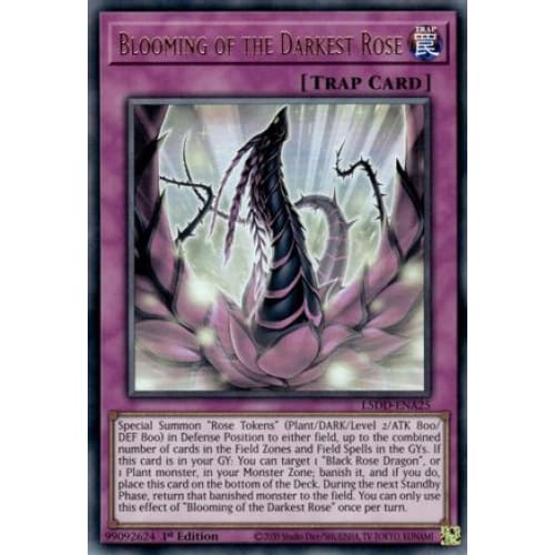 Blooming of the Darkest Rose - L5DD-ENA25 Ultra Rare 1st