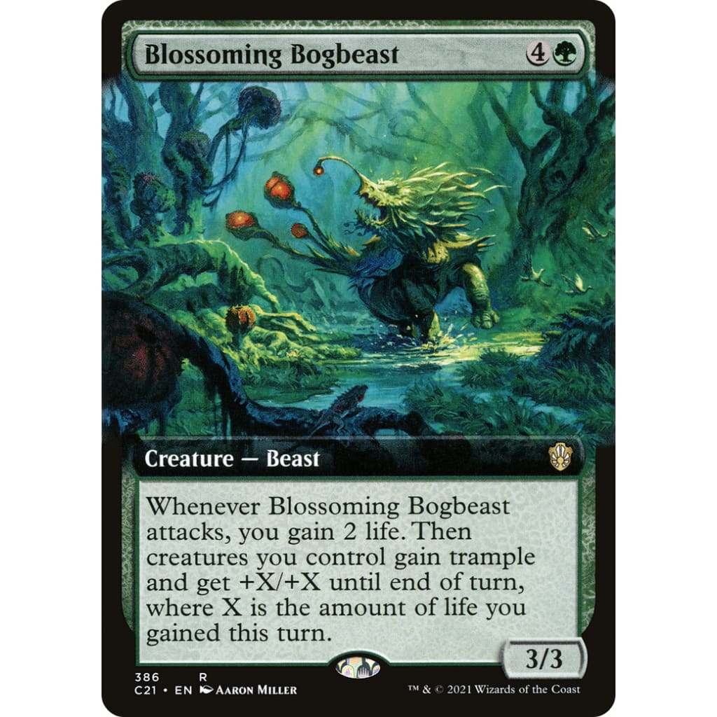 Blossoming Bogbeast (C21-386): (Extended Art) - Single