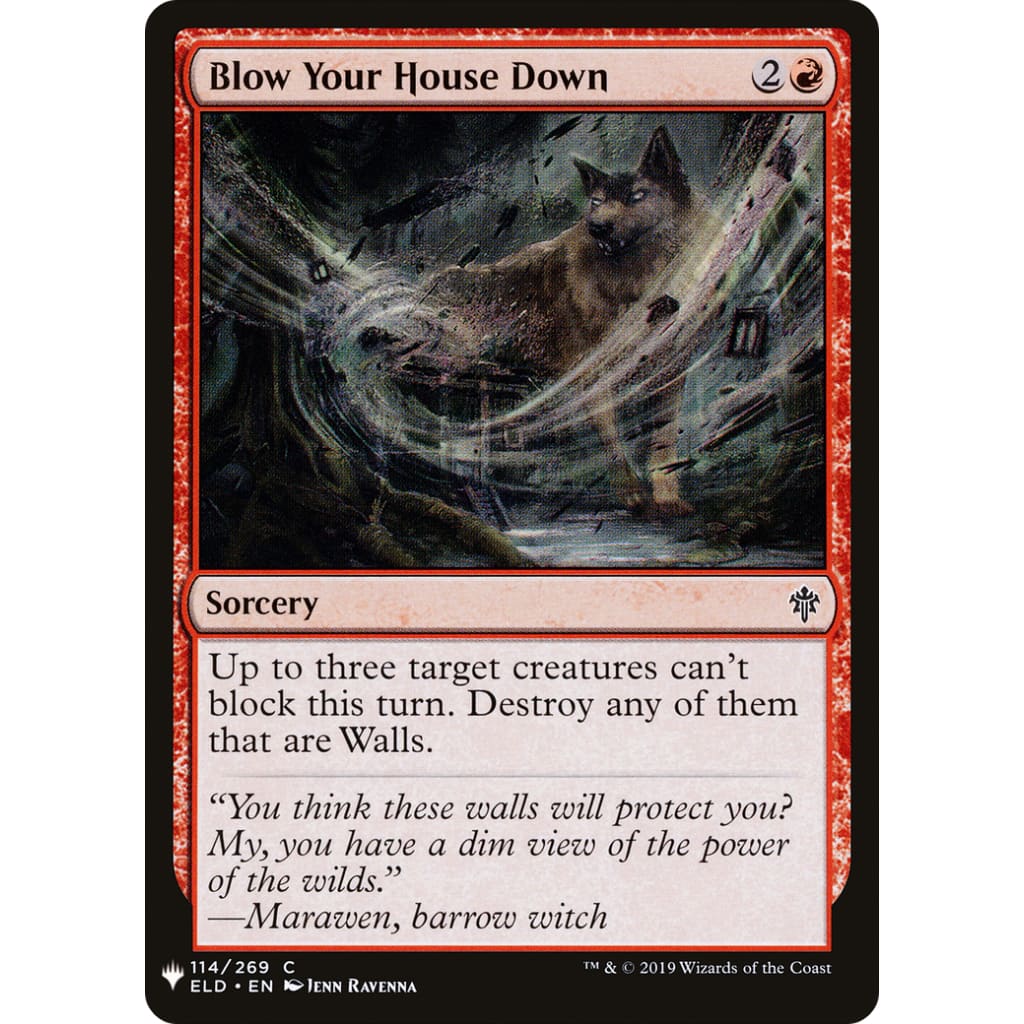 Blow Your House Down (PLST-ELD-114) - Single