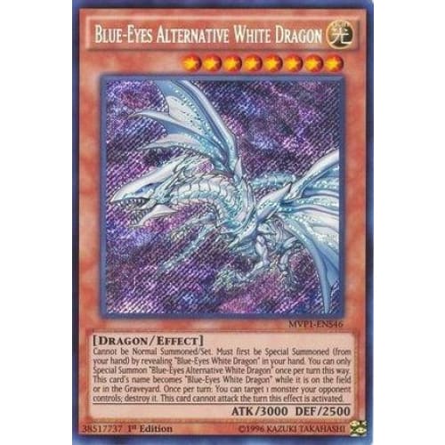 Blue-Eyes Alternative White Dragon (MVP1-ENS46) Secret Rare