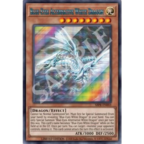 Blue-Eyes Alternative White Dragon (SBPR-EN003) Secret Rare