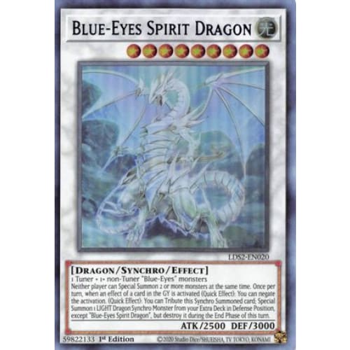 Blue-Eyes Spirit Dragon (Purple) - LDS2-EN020 Ultra Rare