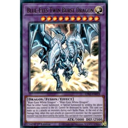 Blue-Eyes Twin Burst Dragon (LDS2-EN019) Ultra Rare 1st