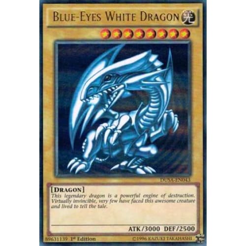 Blue-Eyes White Dragon (DUSA-EN043) Ultra Rare 1st Edition