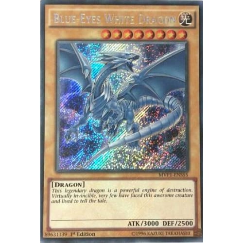 Blue-Eyes White Dragon (MVP1-ENS55) Secret Rare 1st Edition