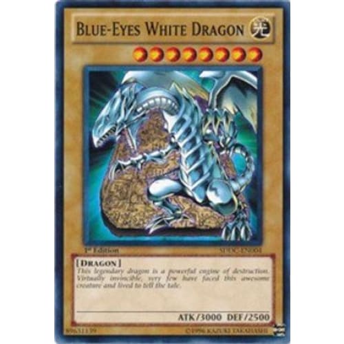 Blue-Eyes White Dragon - SDDC-EN004 Common 1st Edition