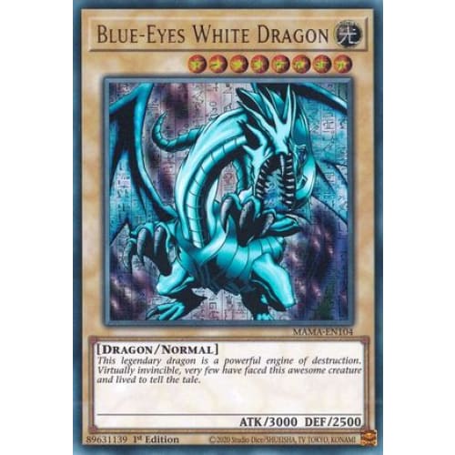 Blue-Eyes White Dragon (Ultra Pharaoh’s Rare) - MAMA-EN104