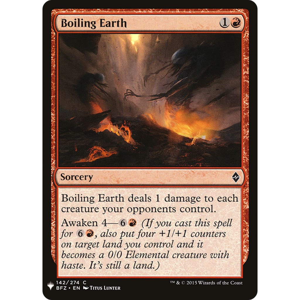 Boiling Earth (PLST-BFZ-142) - Single