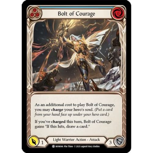 Bolt of Courage (Blue) (MONARCH) 1st Edition Rainbow Foil