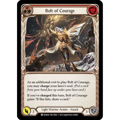 Bolt of Courage (Red) (MONARCH) 1st Edition Rainbow Foil