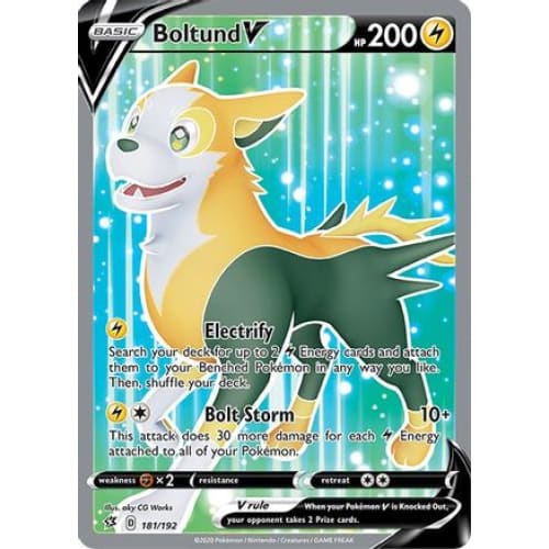 Boltund V (181/192) Ultra Rare Holofoil - Single