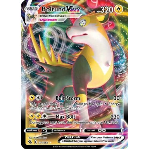 Boltund VMAX (104/264) Holo Rare Holofoil - Single