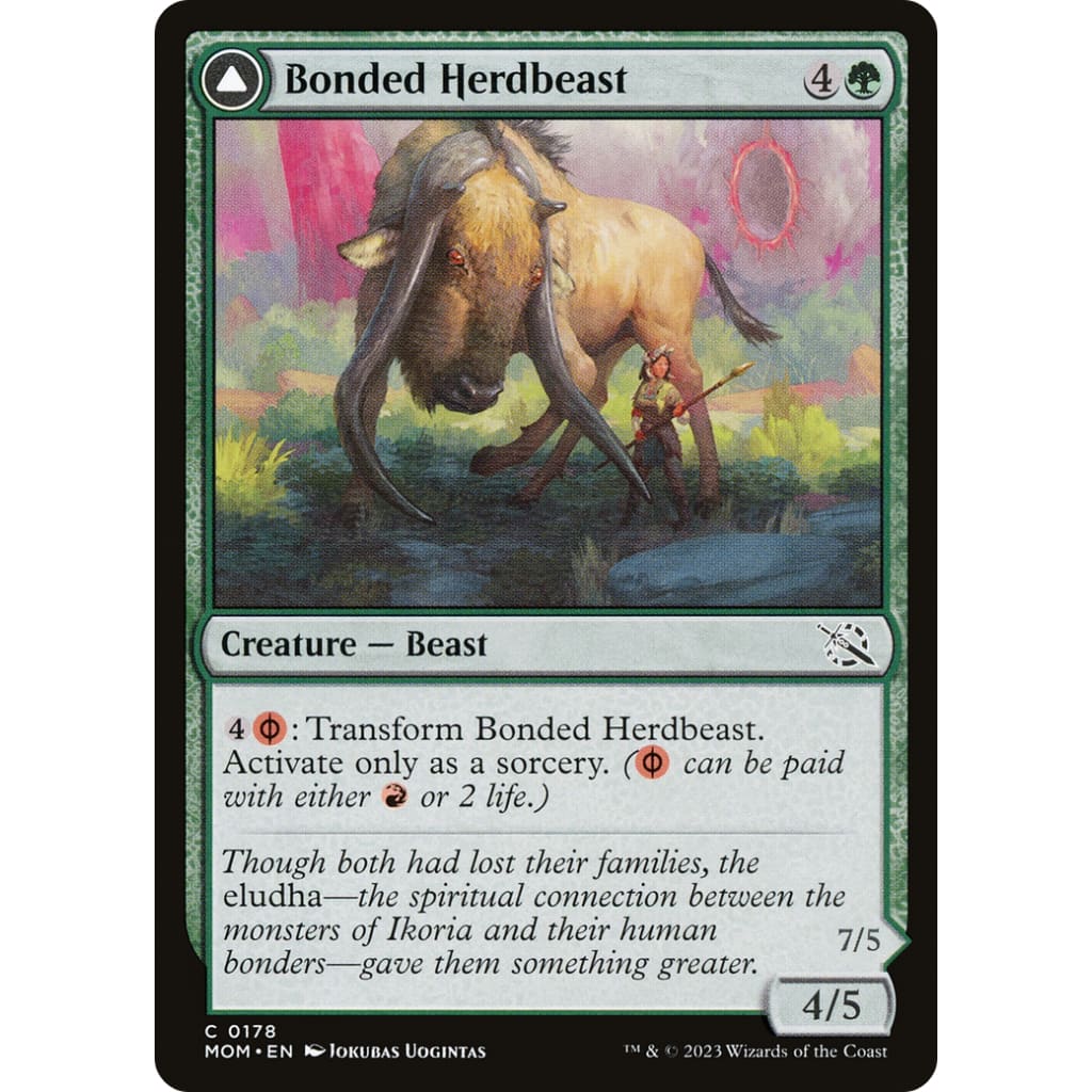 Bonded Herdbeast // Plated Kilnbeast (MOM-178) Foil - Single