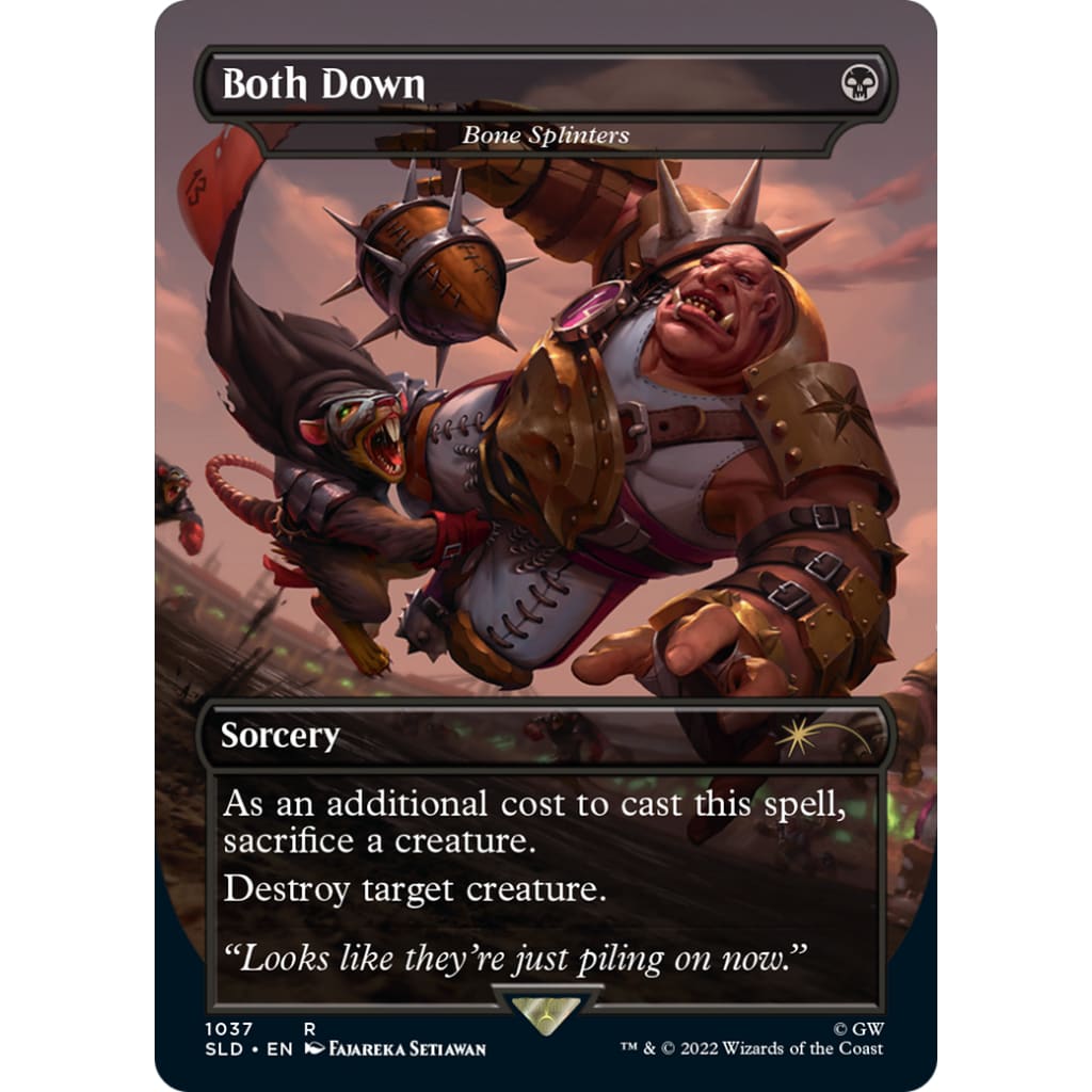 Bone Splinters / Both Down (SLD-1037) (Borderless) - Single
