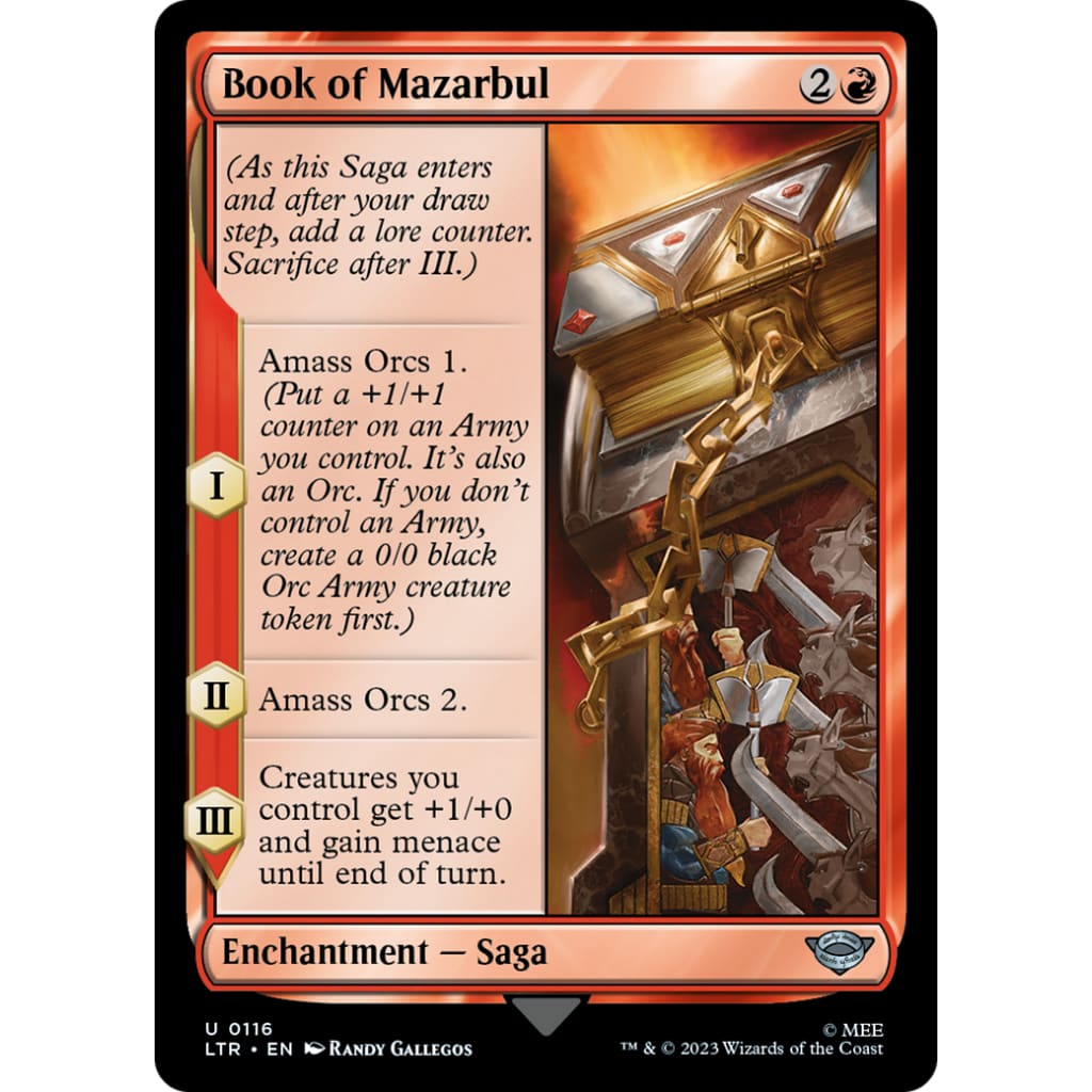 Book of Mazarbul (LTR-116) Foil - Single