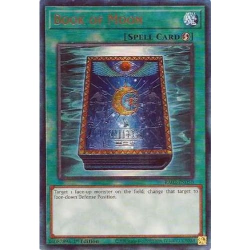 Book of Moon (PUR) - RA02-EN050 Prismatic Ultimate Rare 1st