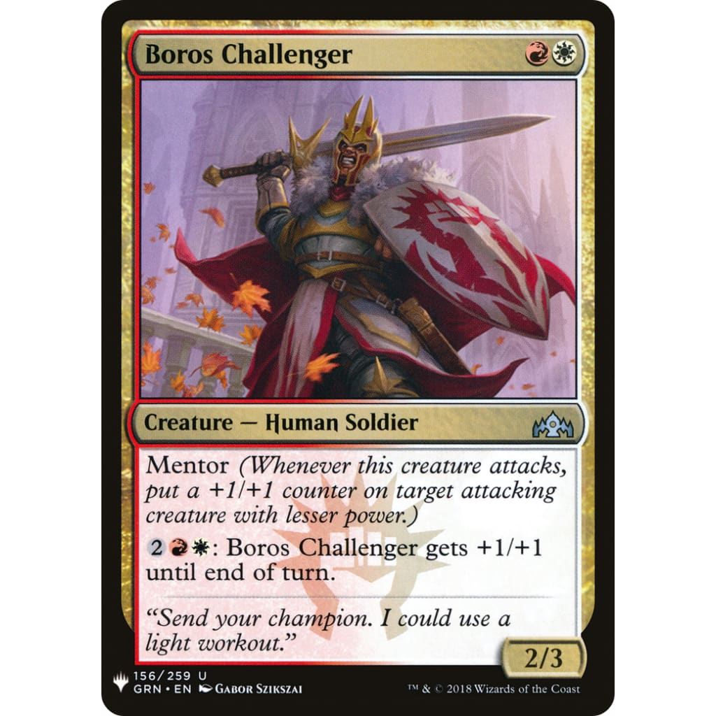 Boros Challenger (PLST-GRN-156) - Single