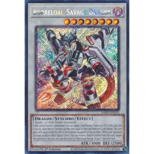 Borreload Savage Dragon (Platinum Secret Rare) - RA01-EN033