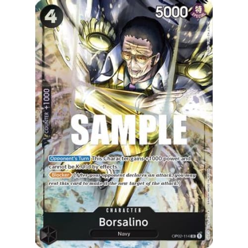 Borsalino (Alternate Art) OP02-114 SR Paramount War Foil