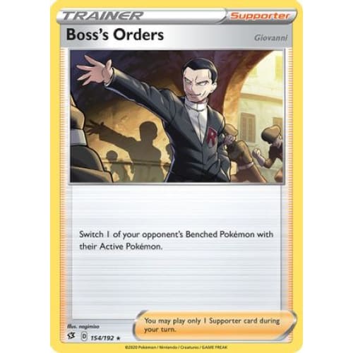 Boss’s Orders - 154/192 (154) Rare Classic - Single