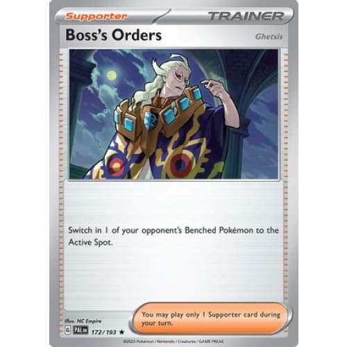 Boss’s Orders - 172/193 (172) Rare Classic Reverse Holofoil