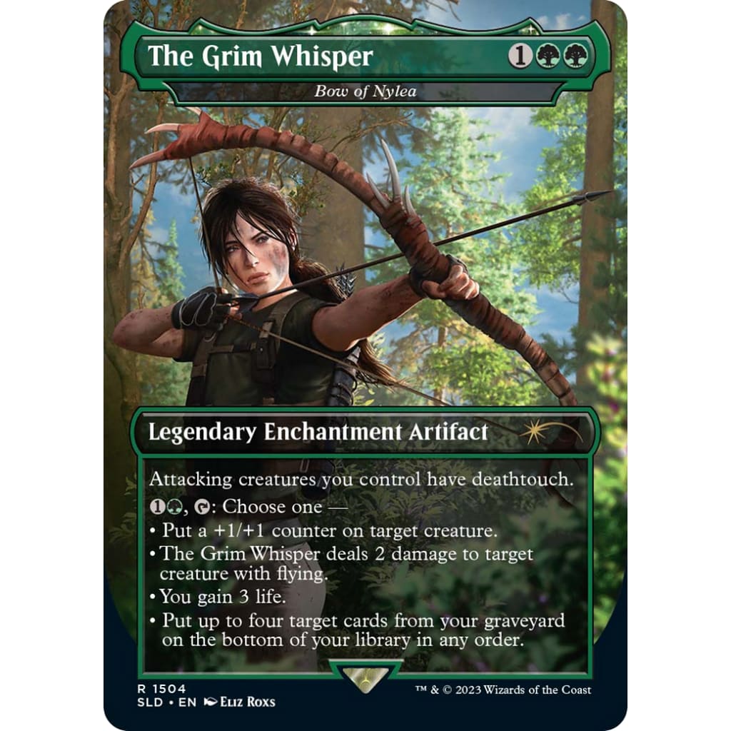 Bow of Nylea / The Grim Whisper (SLD-1504) (Borderless)