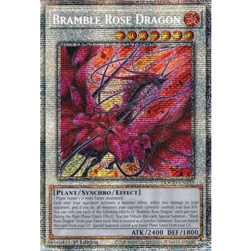 Bramble Rose Dragon (Starlight Rare) - DOOD-EN039 Starlight