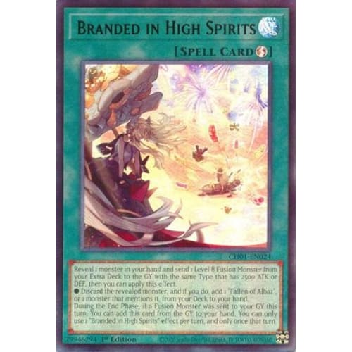Branded in High Spirits - CH01-EN024 Ultra Rare 1st Edition