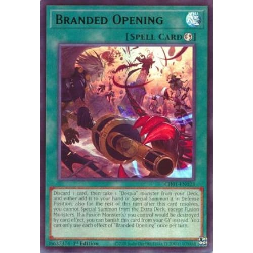 Branded Opening - CH01-EN023 Ultra Rare 1st Edition - Single