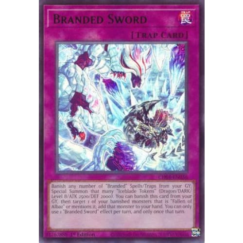 Branded Sword - CH01-EN036 Ultra Rare 1st Edition - Single