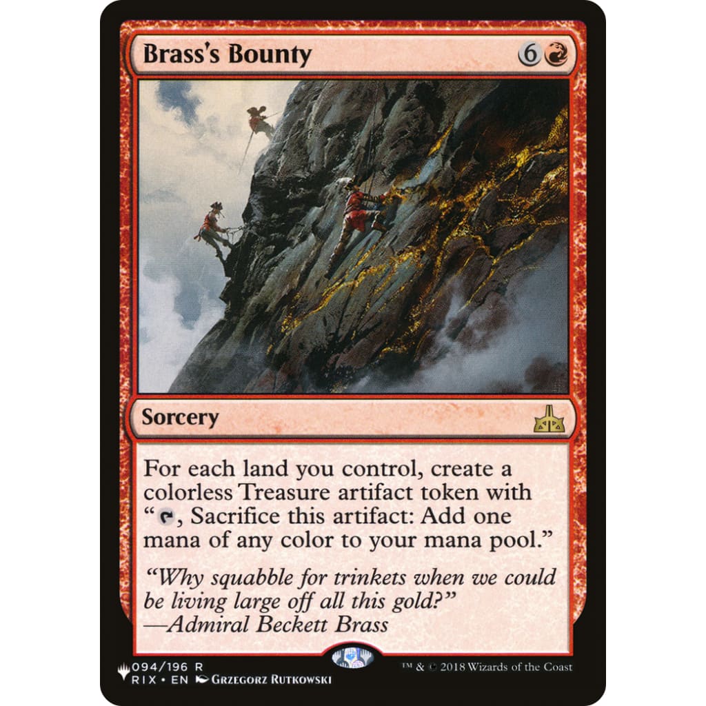 Brass’s Bounty (PLST-RIX-94) - Single