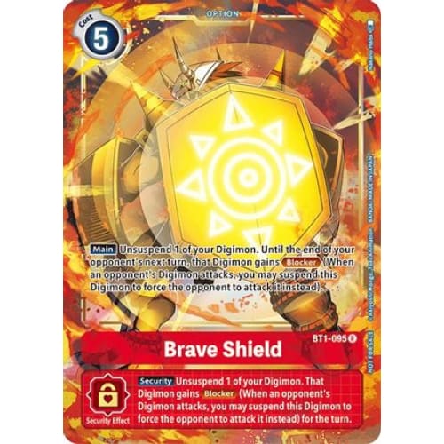 Brave Shield - BT1-095 (Dash Pack Ver. 1.5) - Promo Foil